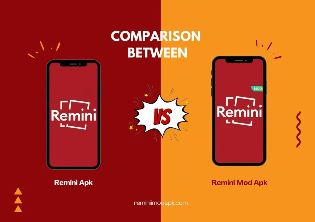 Comparison between remini apk and remini mod apk reminiimodapk.com